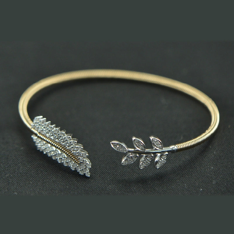 18K Yellow Gold Diamond Bracelet | Festive Wear Fine Jewellery