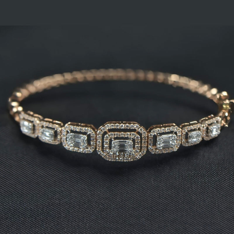 18K Yellow Gold Diamond Bracelet | Festive Wear Fine Jewellery