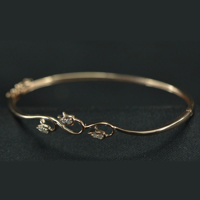 18K Yellow Gold Diamond Bracelet | Daily Wear Fine Jewellery