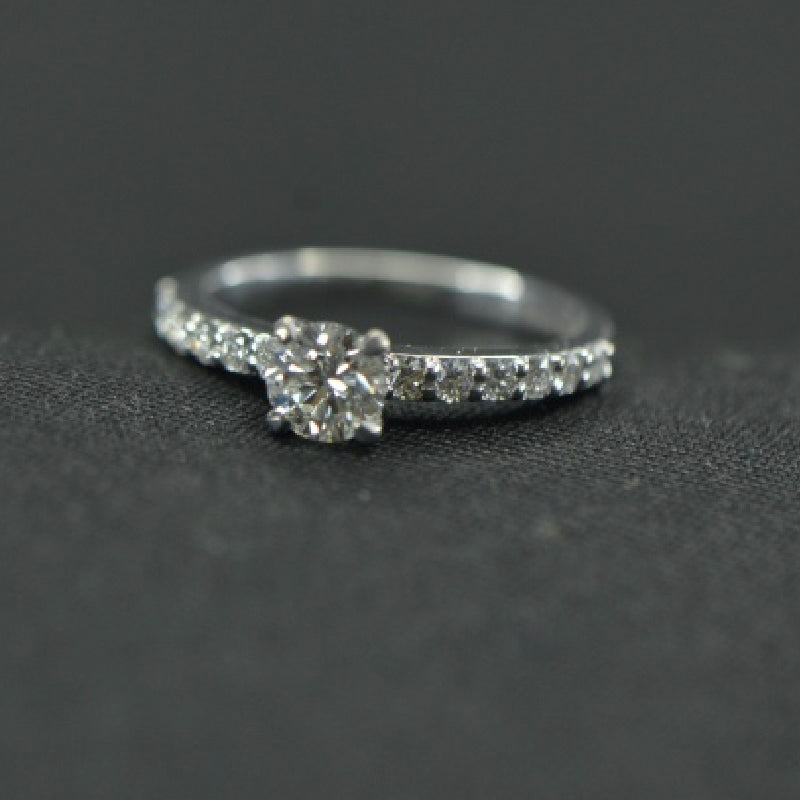 18K White Gold Diamond Ring | Festive Wear Fine Jewellery