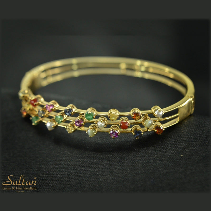 18K Yellow Gold Diamond Bracelet | Festive Wear Fine Jewellery