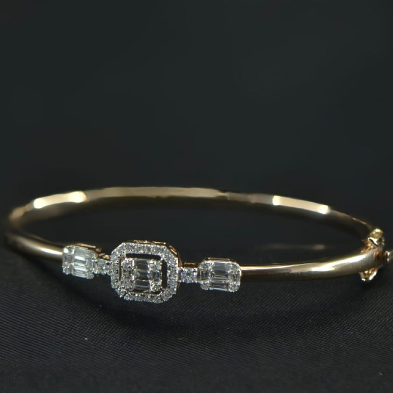 18K Yellow Gold Diamond Bracelet | Festive Wear Fine Jewellery