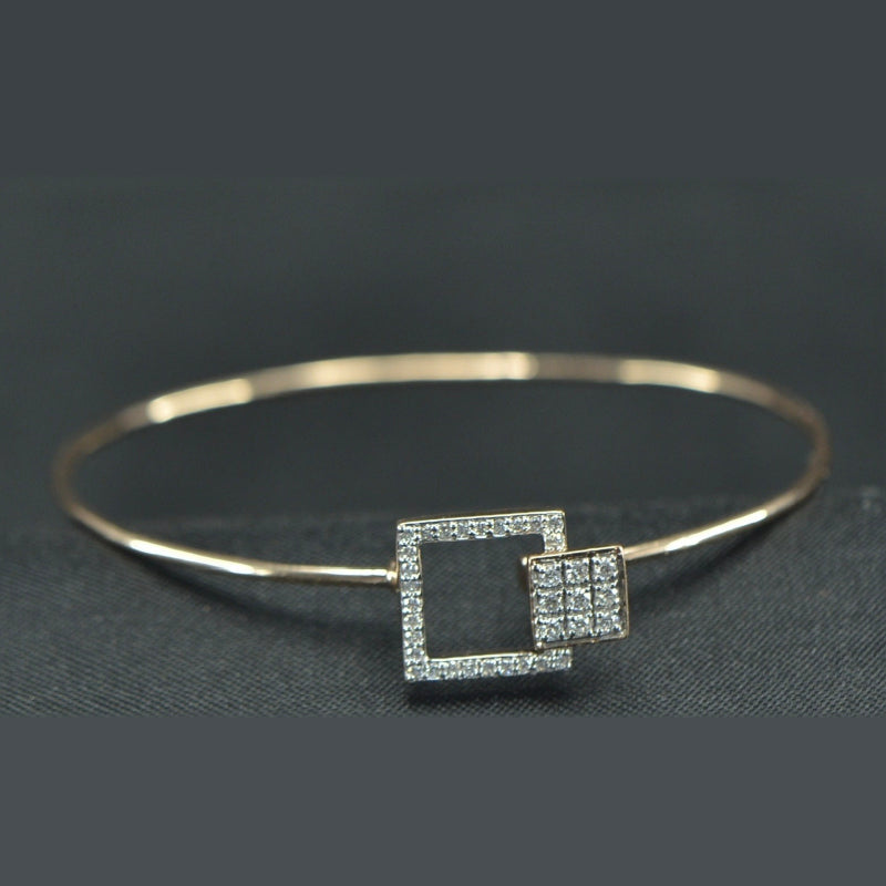 18K Yellow Gold Diamond Bracelet | Daily Wear Fine Jewellery