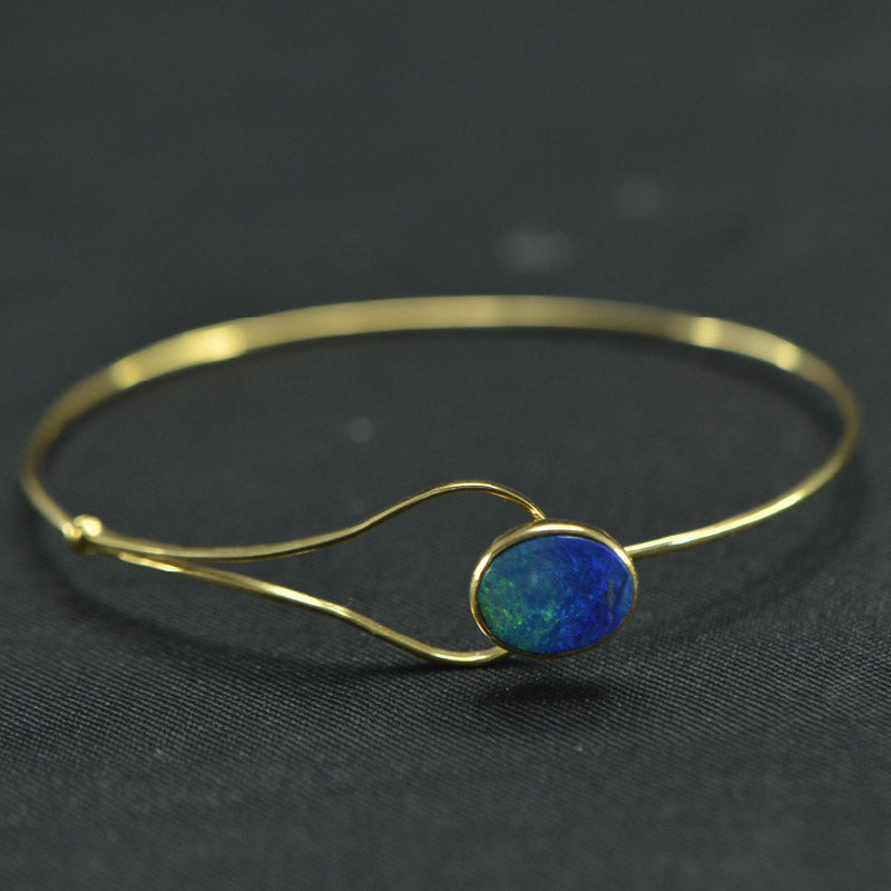 18K Bracelet Yellow Gold Opal  | Daily Wear Fine Jewellery